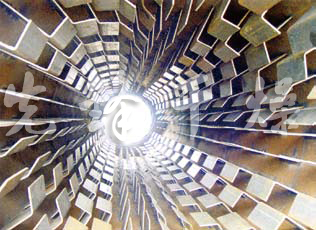 HZG回转筒干燥机内部结构图